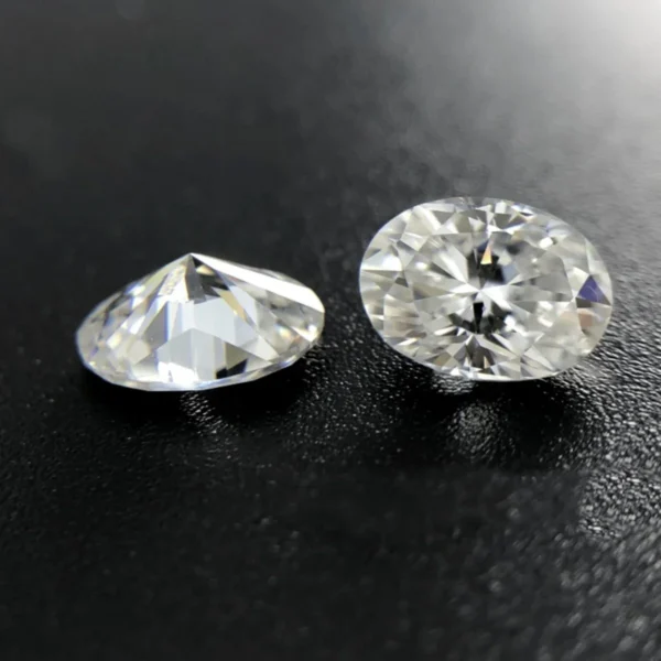Oval Shape Moissanite Stone Loose GRA Certified (4)