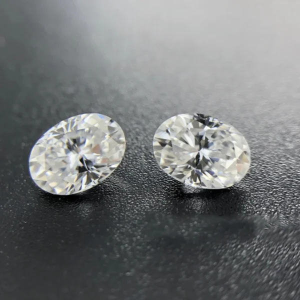 Oval Shape Moissanite Stone Loose GRA Certified (5)