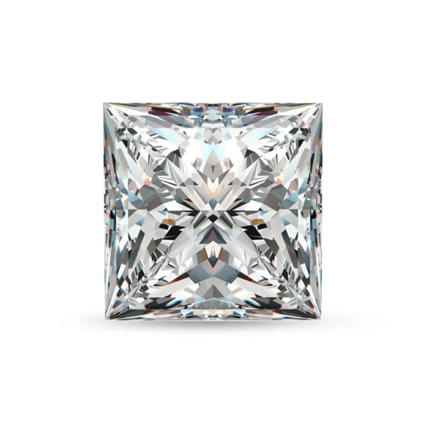 Princess Cut Square Moissanite Diamond GRA Certified (3)