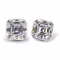 square asscher cut moissanite stone